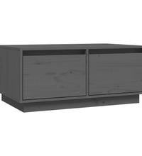 Couchtisch Grau 80x50x35 cm Massivholz Kiefer
