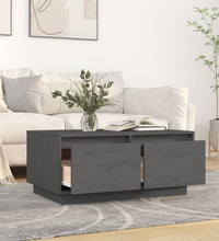Couchtisch Grau 80x50x35 cm Massivholz Kiefer