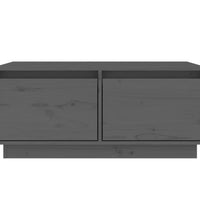 Couchtisch Grau 80x50x35 cm Massivholz Kiefer