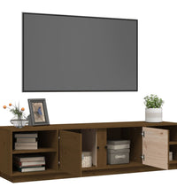 TV-Schrank Honigbraun 156x40x40 cm Massivholz Kiefer