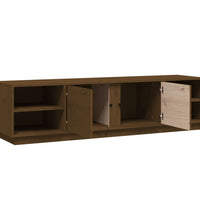 TV-Schrank Honigbraun 156x40x40 cm Massivholz Kiefer