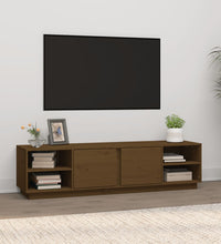 TV-Schrank Honigbraun 156x40x40 cm Massivholz Kiefer