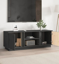 TV-Schrank Grau 110x35x40,5 cm Massivholz Kiefer