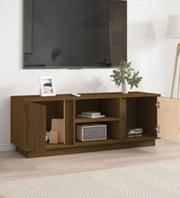 TV-Schrank Honigbraun 110x35x40,5 cm Massivholz Kiefer