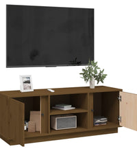 TV-Schrank Honigbraun 110x35x40,5 cm Massivholz Kiefer