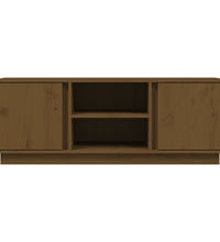 TV-Schrank Honigbraun 110x35x40,5 cm Massivholz Kiefer