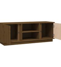 TV-Schrank Honigbraun 110x35x40,5 cm Massivholz Kiefer