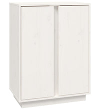 Sideboard Weiß 60x35x80 cm Massivholz Kiefer