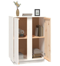 Sideboard Weiß 60x35x80 cm Massivholz Kiefer