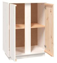 Sideboard Weiß 60x35x80 cm Massivholz Kiefer