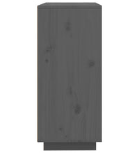 Sideboard Grau 60x35x80 cm Massivholz Kiefer