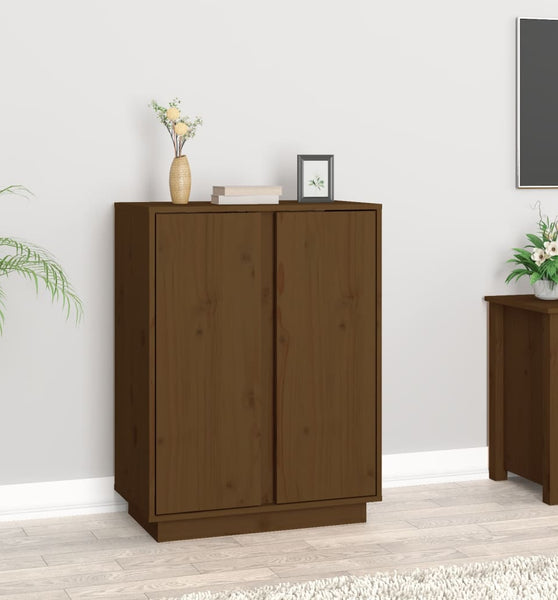 Sideboard Honigbraun 60x35x80 cm Massivholz Kiefer