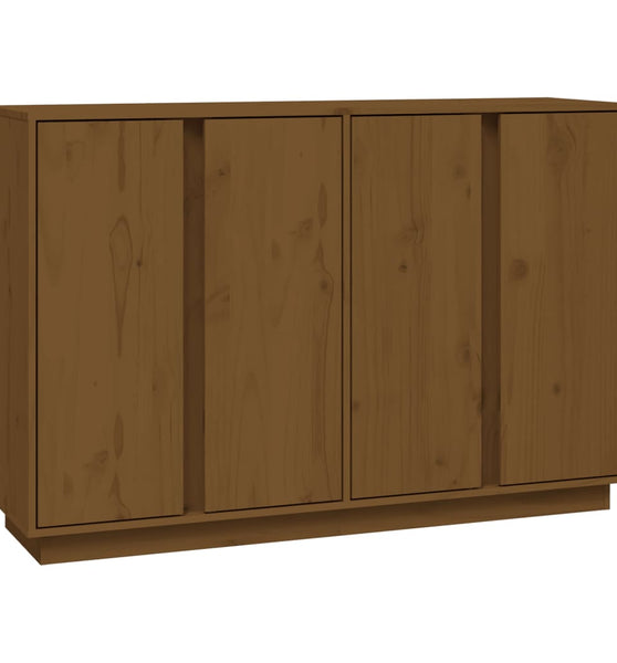 Sideboard Honigbraun 120x35x80 cm Massivholz Kiefer