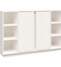 Sideboard Weiß 120x35x80 cm Massivholz Kiefer