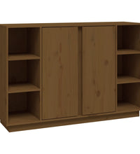 Sideboard Honigbraun 120x35x80 cm Massivholz Kiefer