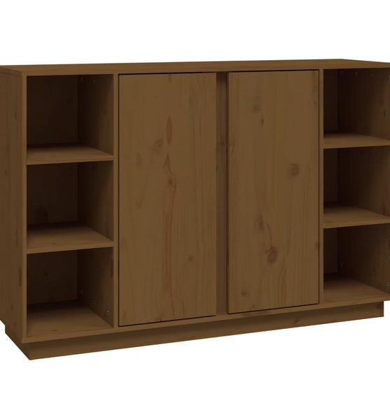 Sideboard Honigbraun 120x35x80 cm Massivholz Kiefer