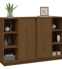 Sideboard Honigbraun 120x35x80 cm Massivholz Kiefer