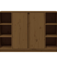 Sideboard Honigbraun 120x35x80 cm Massivholz Kiefer
