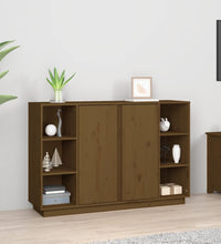 Sideboard Honigbraun 120x35x80 cm Massivholz Kiefer