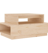 Couchtisch 80x55x40,5 cm Massivholz Kiefer
