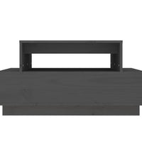 Couchtisch Grau 80x55x40,5 cm Massivholz Kiefer