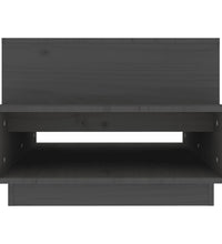 Couchtisch Grau 80x55x40,5 cm Massivholz Kiefer