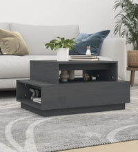 Couchtisch Grau 80x55x40,5 cm Massivholz Kiefer