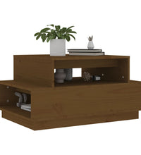 Couchtisch Honigbraun 80x55x40,5 cm Massivholz Kiefer