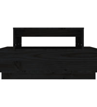 Couchtisch Schwarz 80x55x40,5 cm Massivholz Kiefer