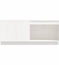 Couchtisch Weiß 100x101x40,5 cm Massivholz Kiefer