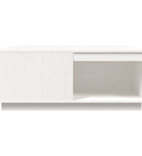 Couchtisch Weiß 100x101x40,5 cm Massivholz Kiefer
