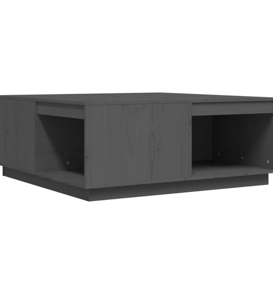 Couchtisch Grau 100x101x40,5 cm Massivholz Kiefer