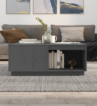Couchtisch Grau 100x101x40,5 cm Massivholz Kiefer