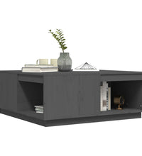 Couchtisch Grau 100x101x40,5 cm Massivholz Kiefer