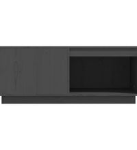 Couchtisch Grau 100x101x40,5 cm Massivholz Kiefer