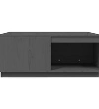 Couchtisch Grau 100x101x40,5 cm Massivholz Kiefer