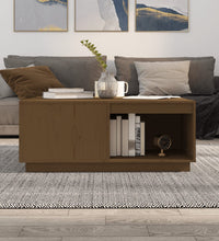 Couchtisch Honigbraun 100x101x40,5 cm Massivholz Kiefer