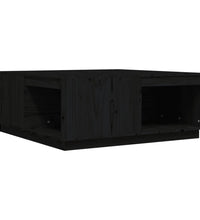 Couchtisch Schwarz 100x101x40,5 cm Massivholz Kiefer