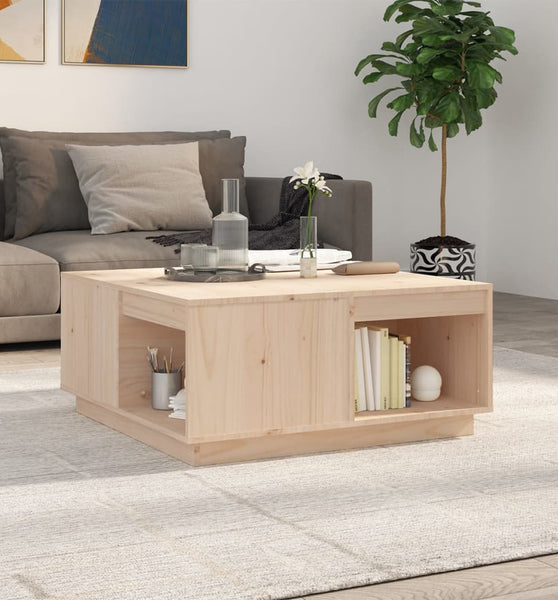 Couchtisch 80x81x36,5 cm Massivholz Kiefer