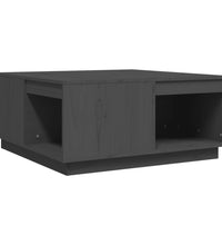 Couchtisch Grau 80x81x36,5 cm Massivholz Kiefer