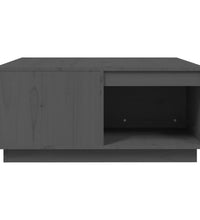 Couchtisch Grau 80x81x36,5 cm Massivholz Kiefer