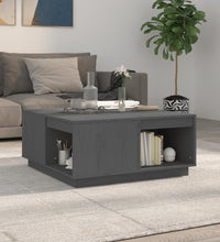 Couchtisch Grau 80x81x36,5 cm Massivholz Kiefer