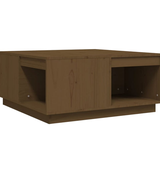 Couchtisch Honigbraun 80x81x36,5 cm Massivholz Kiefer