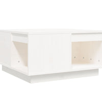 Couchtisch Weiß 60x61x32,5 cm Massivholz Kiefer