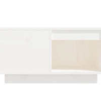 Couchtisch Weiß 60x61x32,5 cm Massivholz Kiefer