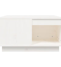 Couchtisch Weiß 60x61x32,5 cm Massivholz Kiefer