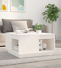 Couchtisch Weiß 60x61x32,5 cm Massivholz Kiefer