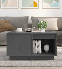 Couchtisch Grau 60x61x32,5 cm Massivholz Kiefer