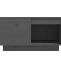 Couchtisch Grau 60x61x32,5 cm Massivholz Kiefer