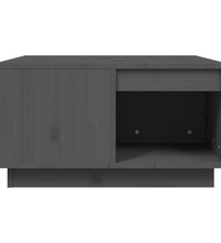 Couchtisch Grau 60x61x32,5 cm Massivholz Kiefer
